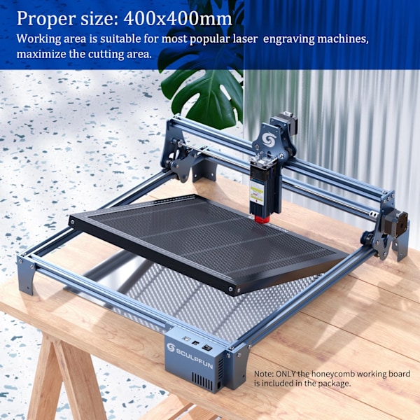 Laser Engraver, 400x400mm, High-strength Steel, Quick Measurement, Sorrel