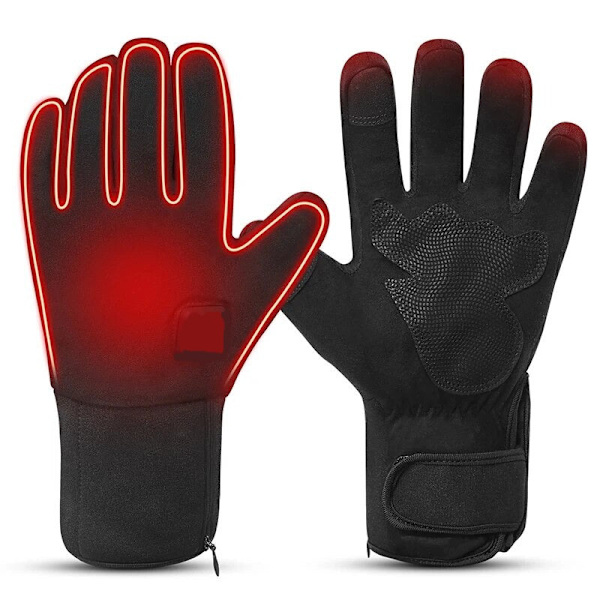 Electric Gloves, 3 Level, Rechargeable, Terylene, X Large, Black