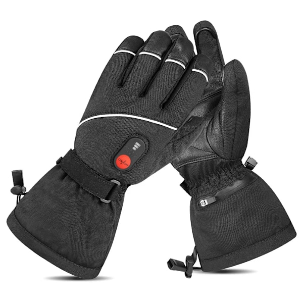 Electric Gloves, Polyester, 3 Level, X Large, Waterproof, Black