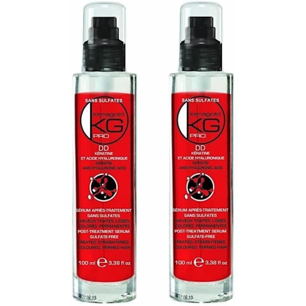 269>KERAGOLD PRO Keratin-Hyaluronsyre Sulfat-fri DD Serum - Pakke med 2, 200 ml