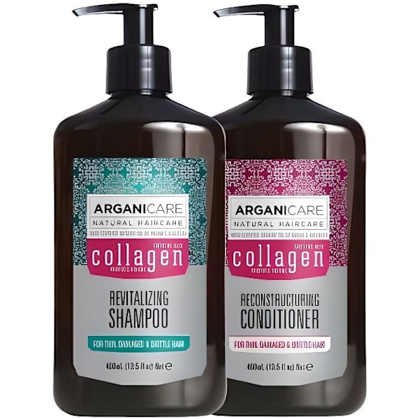 Collagen Duo til fint tørt og beskadiget hår Arganicare