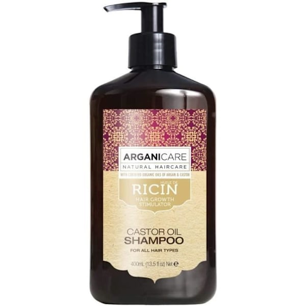 Arganicare shampoo Arganicare vahvistava naamio orgaaninen risiiniöljy. 500ml + Arganicare shampoo a185