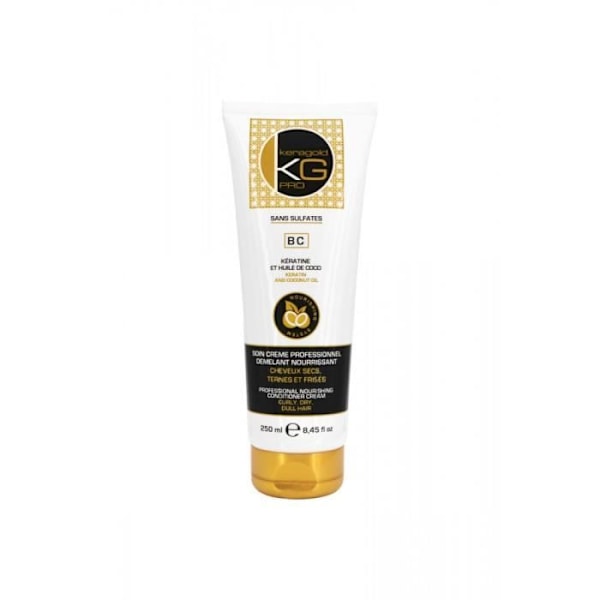 Närande detangling Treatment - Keratin & Coconut Oil - Torrt, tråkigt och lockigt hår - 250 ml