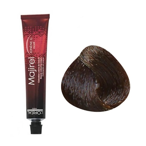Pysyvä värjäys - L'OREAL - Majirel N°6.34 - Tumma kullanhohtoinen vaalea punertava - 100% peittävyys - 50 ml Mørk gylden kobberblond