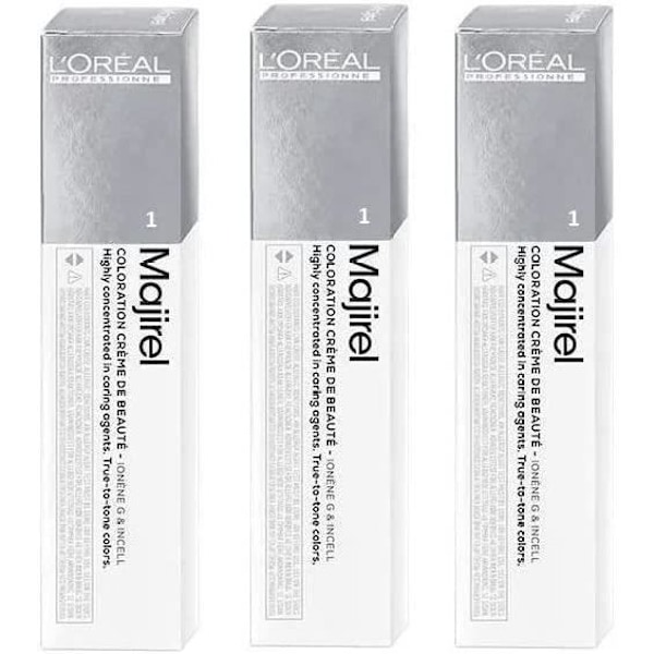 L'Oréal Majirel 1 Black, 3 kpl (3 x 50 ml)[628]