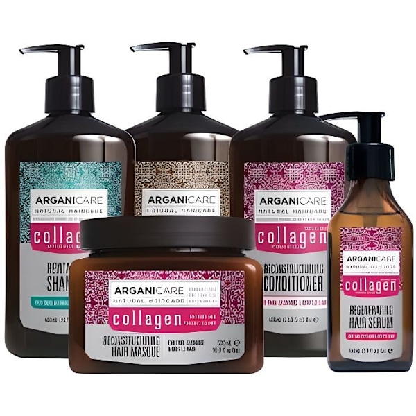 Collagen Arganicare Ritual - ARGANICARE - Schampo, balsam, mask, serum, leave-in-behandling - 400ml