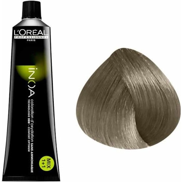 Oxidationsfarve uden ammoniak L'Oréal Professionnel Inoa 7.1 Aske Blond 60ml Askblond