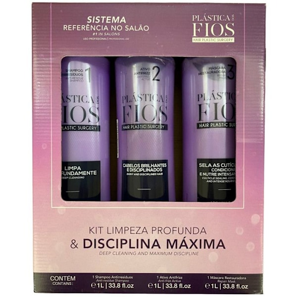 Brasilialainen oikaisupakkaus Plástica dos Fios 3 x 1 L