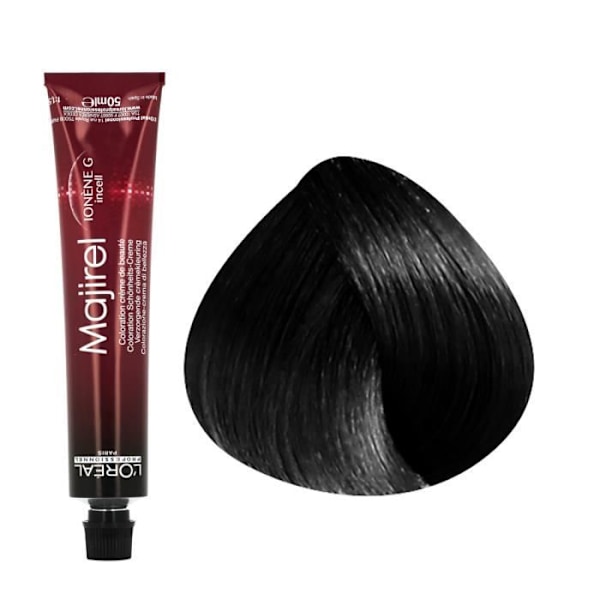 Pysyvä väri L'Oréal - Majirel nro 1 musta - Kermanen koostumus sort