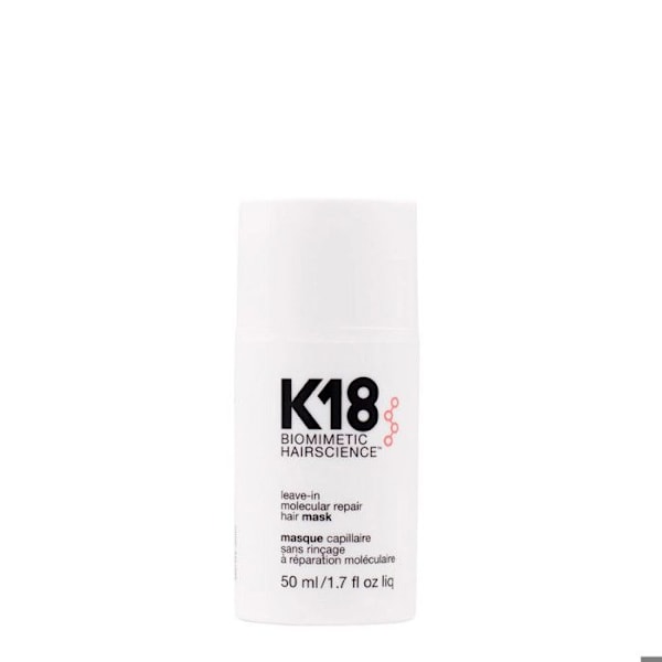 Hårmask - K18 - Molekylär reparation - 50 ml - För alla hårtyper - Utan sköljning