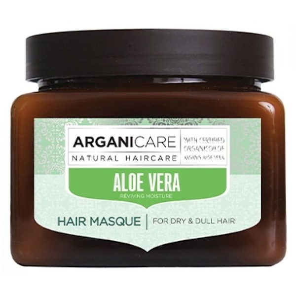ARGANICARE - Kosteuttava hiusnaamio aloe veralla kuiville ja sameille hiuksille 500 ml