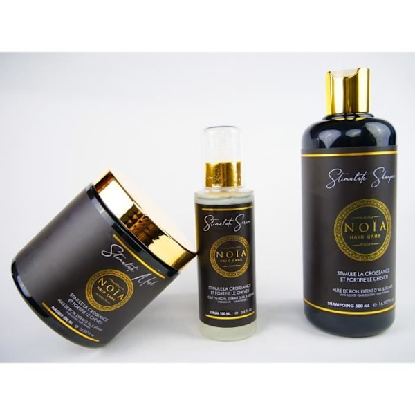 Hoitonaamio - Risiiniöljy, valkosipuli ja seesamiuute - Stimulate Range - NOÏA HAIR - 500 ml