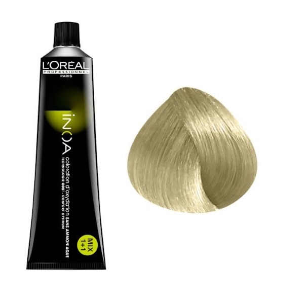 Farvning uden ammoniak - L'Oréal - Inoa N°10 - Meget Meget Lys Blond - Optimal fugtighed Mycket mycket ljusblond