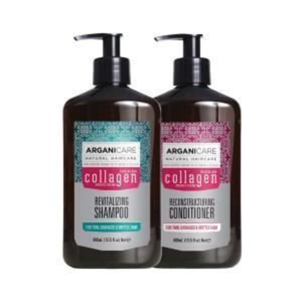 Duo - ARGANICARE - Kollageeni - Ohueksi - Kuiva ja Vaurioitunut - 400ml