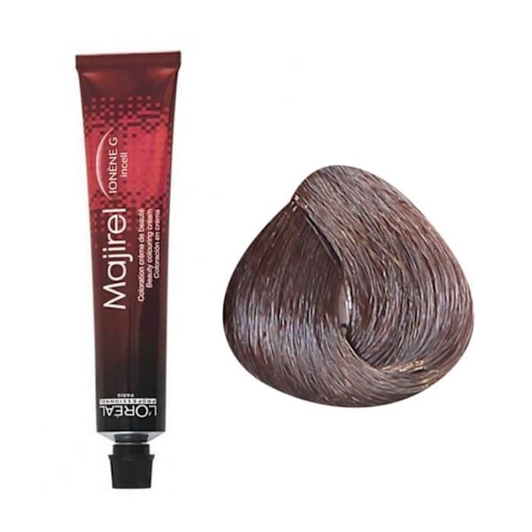 Permanent färg - L'Oréal Professionnel - Majirel N°6.35 - Mörk Guldblond - 50ml - Krämig konsistens Mörk gyllene mahognyblond