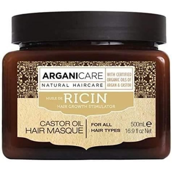 Arganicare shampoo Arganicare vahvistava naamio orgaaninen risiiniöljy. 500ml + Arganicare shampoo a185