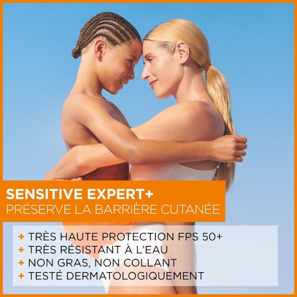 Solkräm - Garnier - Ambre Solaire Sensitive Expert+ - SPF50+ - 175ml - Hypoallergenisk N/A