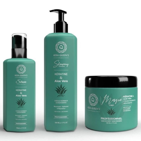 Aloe vera -sarja: korjaava, ravitseva ja kosteuttava hiustenhoitoaine