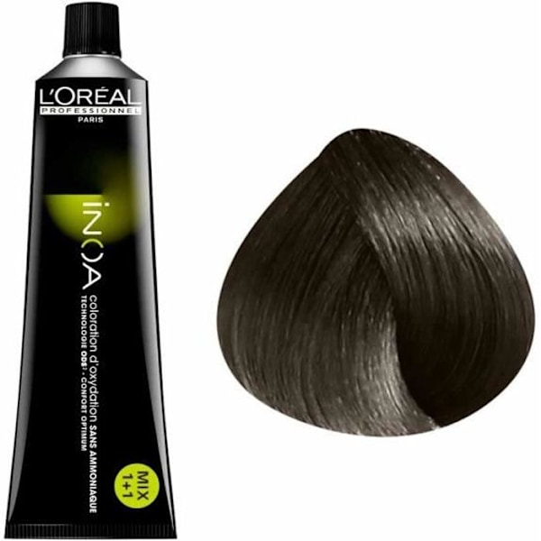 L'Oréal Professionnel Oxidation väriaine ilman ammoniakkia 5.1: Vaalea tuhkanruskea ammoniakkiton, 60ml brunt hår
