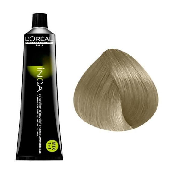 Oxidationsfarve uden ammoniak 9.1 - L'Oréal Professionnel - Meget lys ask gyldenblond Blond hår