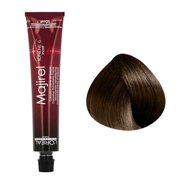 Pysyvä väri - L'Oréal - Majirel N°5.3 - Vaalea kultainen ruskearaita - 100% peittävyys - 50ml Lys gylden brun