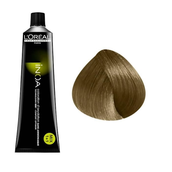 Ammoniakittomat hapetusvärjäykset L'Oréal Professionnel - Inoa N°7.31 - Vaalean Kulta-Harmaa Ask guldblond