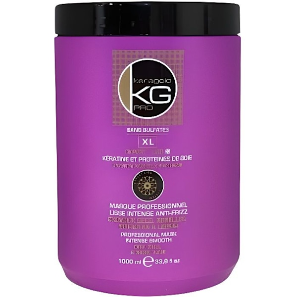 KERAGOLD PRO - Sulfaatiton XL Regeneroiva naamio KERATIININ JA SILKKIPROTEIININ kanssa - 1000 ml