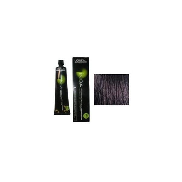 Farvning uden ammoniak - L'Oréal Professionnel - Inoa N°1 - Sort - Creme - 100% gråt hår Svart