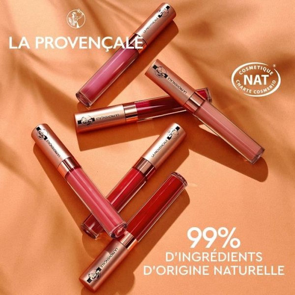 Flytande Läppstift - La Provençale - 110 Rose de Gassin - 5ml - Certifierad Ekologisk - Spegelglans Rose de Gassin