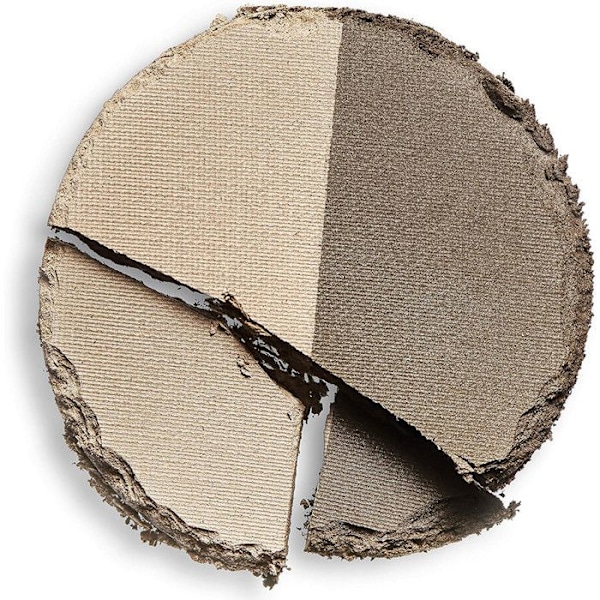 Makeup Revolution - Duo Brow Powder - Mörkbrun Bi-Color