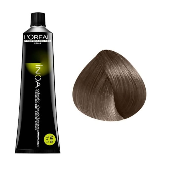 Oxidationsfarve uden ammoniak - L'Oréal - Inoa N°7.23 - Gylden iriserende blond - Intens hydrering Gyllene iriserande blondin