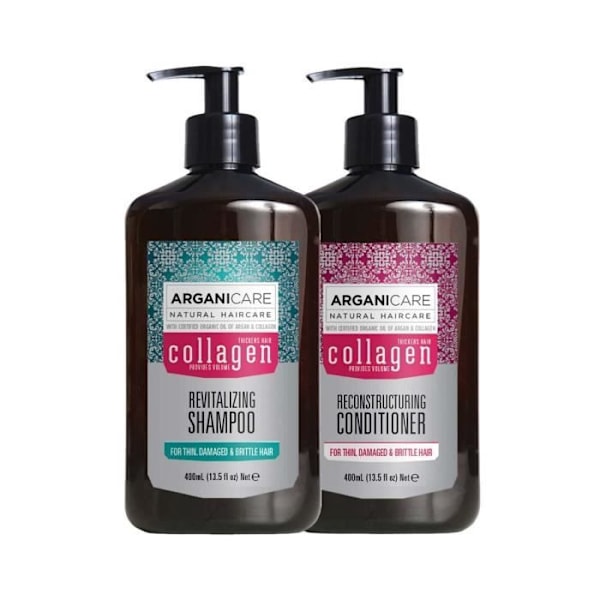 Duo - ARGANICARE - Kollageeni - Ohueksi - Kuiva ja Vaurioitunut - 400ml