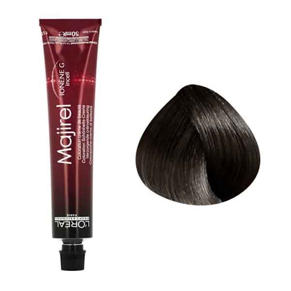 Pysyvä väri - L'Oréal Professionnel - Majirel n°5.1 - Vaaleanruskea Harmaa - 50 ml - Kermanen rakenne Lysblond aske