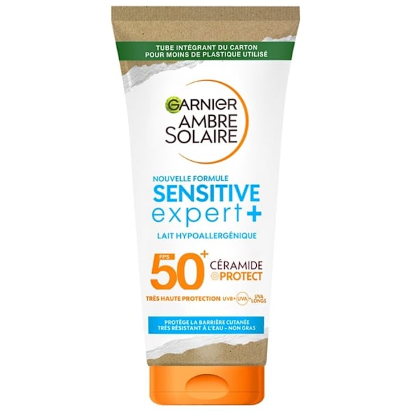 Solkräm - Garnier - Ambre Solaire Sensitive Expert+ - SPF50+ - 175ml - Hypoallergenisk N/A