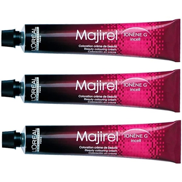 Permanent färgning Loreal Majirel Set med 3 hårfärger Mörk mockablond 6,8 – 50 ml 195700