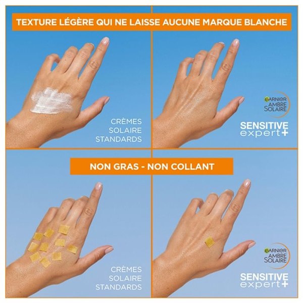 Solkräm - Garnier - Ambre Solaire Sensitive Expert+ - SPF50+ - 175ml - Hypoallergenisk N/A