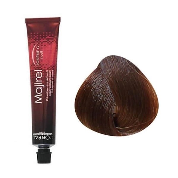 Pysyvä väri - L'Oréal - Majirel N°8.34 - Vaalean Kulta Oranssi - 50ml - Ammoniakkia Lysblond gyldent kobber