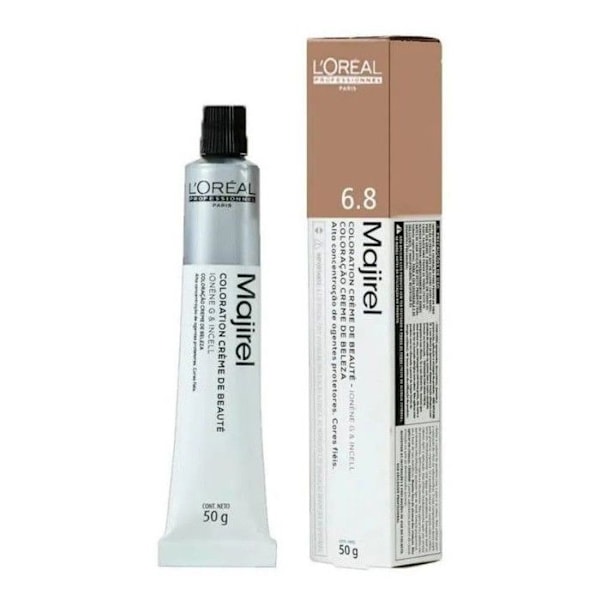 Pysyvä väritys - L'Oréal Professionnel - Majirel 6.8 - Tumma Blonde Mocca - Kerma 50ml Mörkblond Mocca