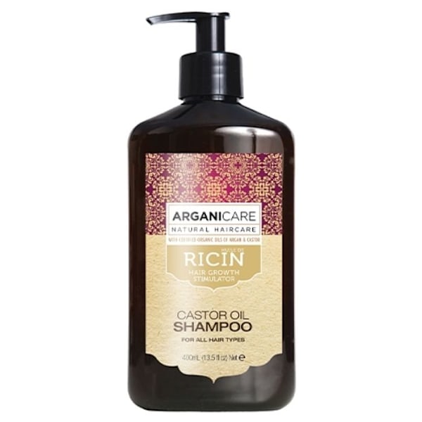 Arganicare Growth accelerator shampoo med økologisk ricinusolie. 400 ml