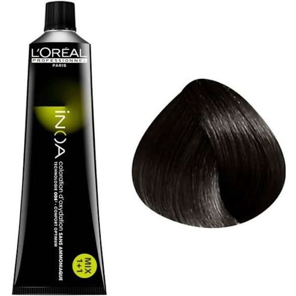 L'Oréal Professionnelin ammoniakittoman hapetuksen värjäys - Tummanruskea - Inoa N°3 Mörkblond