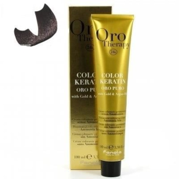 väri keratiini oro puro n°4.5 mahonkiruskea 100 ml