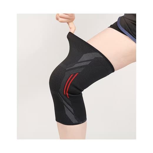Knäskydd i Nylon, 2 st Sportknäskydd för Män och Kvinnor, Elastiska Knäskydd Blue XL