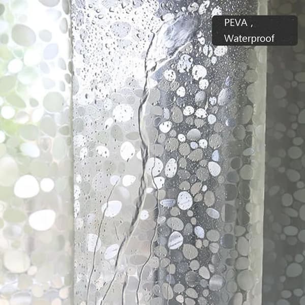 Duschdraperifoder, Duschdraperi med småstensmönster Transparent, Duschdraperi för Badrum  –1.5/1.8×1.8/2m, Vattentätt 1.8*2m
