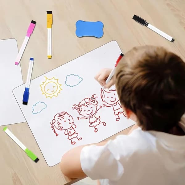 Magnetisk whiteboard-tavla för kylskåp, Magnetisk Whiteboard A3, Vit