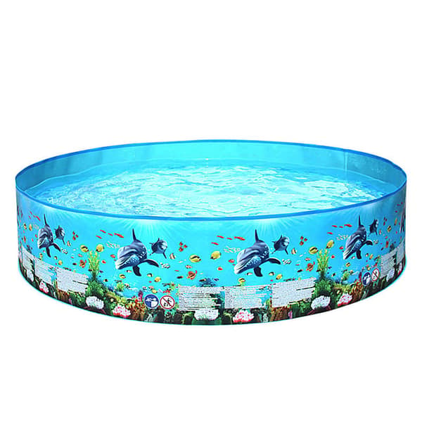 Barnpool 152x25 cm, Pool för barn – Havstema, Blå, Portabel