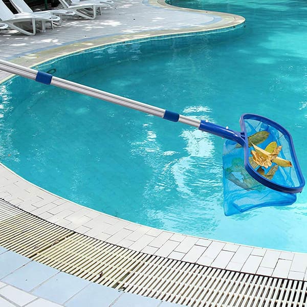 Dybt Poolnet til Rengøring, Poolskimmer - Holdbart Affaldsnet, finmasket poolnet, passer til pool og spa
