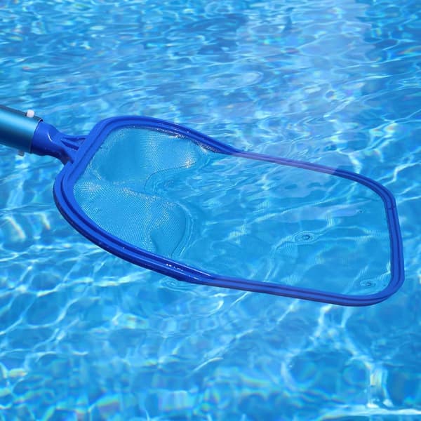 Poolnet til blade, blåt poolrensningsnet, poolskimmernet finmasket, poolnet - poolskimmernet til pool & spa