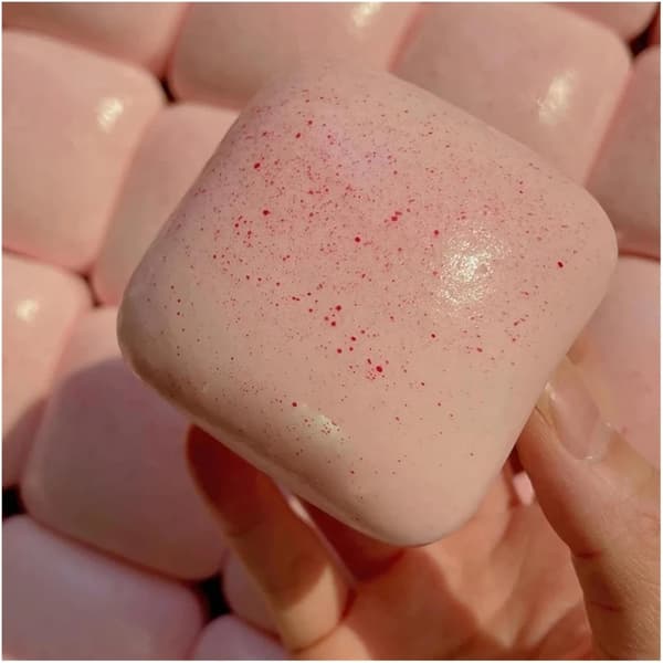 Mini Långsamt återfjädrande mjuk toastleksak, 6cm Toast Squishy, stressavlastande sensorisk leksak för Barn & Vuxna Beige 1 st