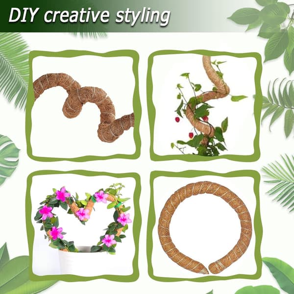 Mossastav Böjbar 70-100cm, Växtstöd / stödstav – Klätterväxter, 1 / 2-pack 2 st-80cm