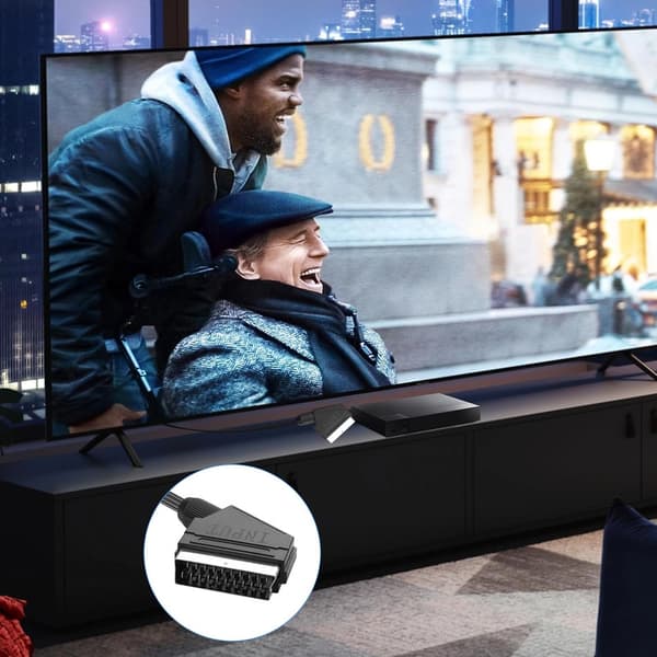 Scart–HDMI-muunnin, All-in-one Scart–HDMI-sovitin, 1080P, Plug & Play